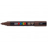 Marqueur posca pc5m peinture base eau inodore tout support pointe moyenne trait 1,8-2,5mm coloris marron