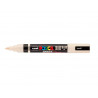 Marqueur posca pc5br peinture base eau inodore tout support pointe moyenne brush coloris beige