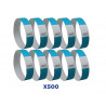 Bracelet avery papier indechirable matiere tyvek largeur 19mm coloris bleu fluo 500 unites
