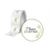 Etiquette autocollante avery plaisir d'offrir ronde diam. 35mm rouleau 500 unites