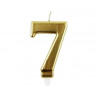 Bougie eurowrap chiffre anniversaire n 7 coloris or
