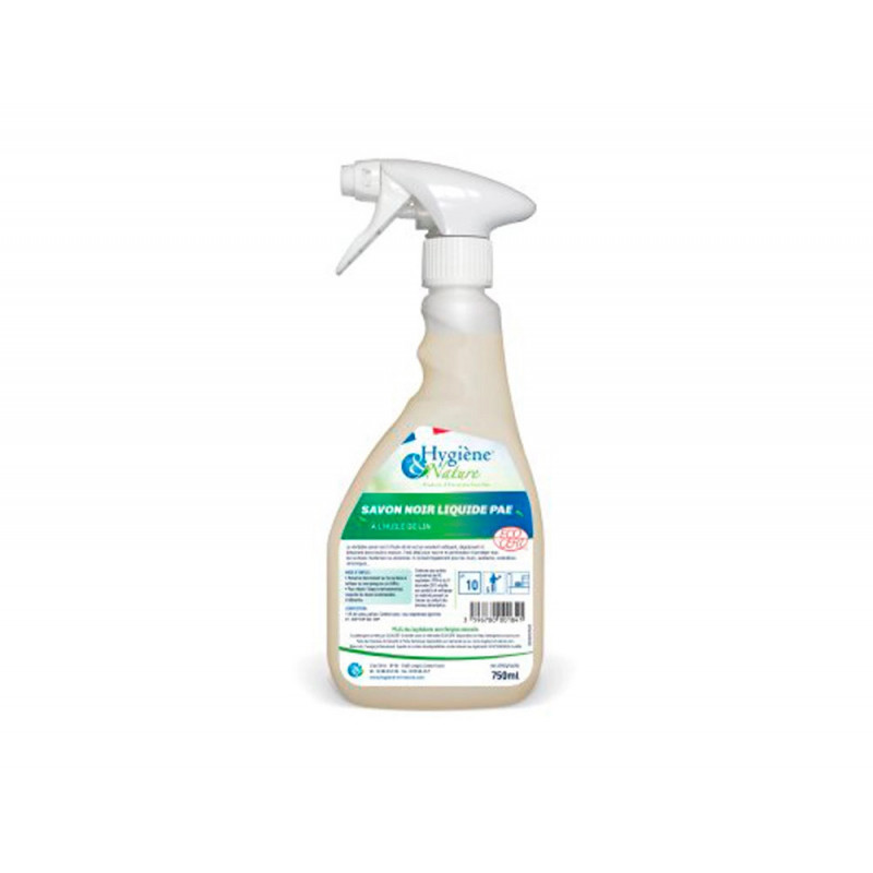 Savon noir liquide hygiene & nature ecocert pae flacon pulverisateur 750ml