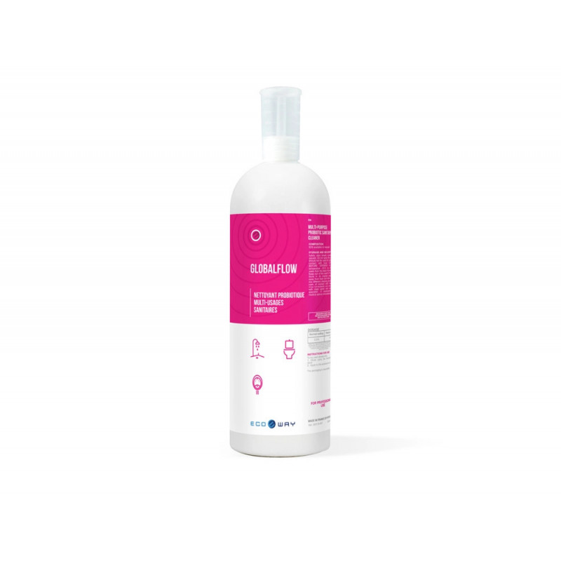 Nettoyant sanitaires ecoway probiotique globalflow ecolabel flacon 1l