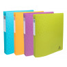 Classeur exacompta pop'nco 2 anneaux 30mm pp a4+ 32x26,8cm capacite 270 feuilles coloris assortis