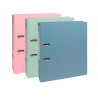 Classeur levier exacompta prem'touch autentik carton recycle a4 dos 8cm bouton poussoir coloris assortis