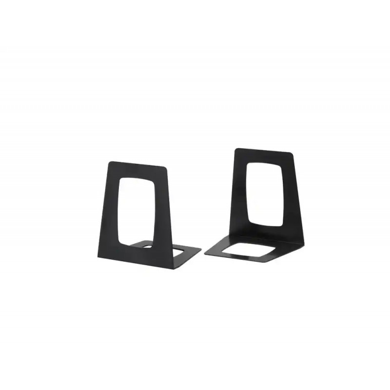 Serre-livres tarifold re-solution plastique coloris noir lot 2 unites
