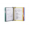 Systeme presentation tarifold pro mural a4 metal 5 poches coloris assortis