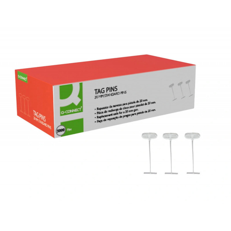 Recharge q-connect navette pistolet textil 20mm boite 5000 unites