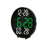 Horloge murale q-connect num rique avec alarme ronde diametre 27cm