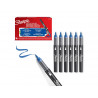 Marqueur sharpie creatif pointe pinceau trait min 1,2mm encre acrylique coloris bleu