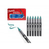 Marqueur sharpie creatif pointe pinceau trait min 1,2mm encre acrylique coloris vert emeraude