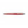 Stylo-bille parker jotter world londres retractable clip corps rouge metallise pointe moyenne encre bleue