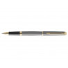 Roller waterman hemisphere metallic capuchon clip pointe fine encre noire coloris gris pierre coffret cadeau