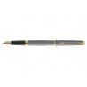 Stylo-plume waterman hemisphere metallic capuchon clip pointe fine coloris gris pierre coffret cadeau