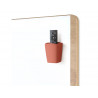 Pot a crayons cep pro magnetique ps capacite 8 feutres tableau 74x74x95mm coloris terracotta