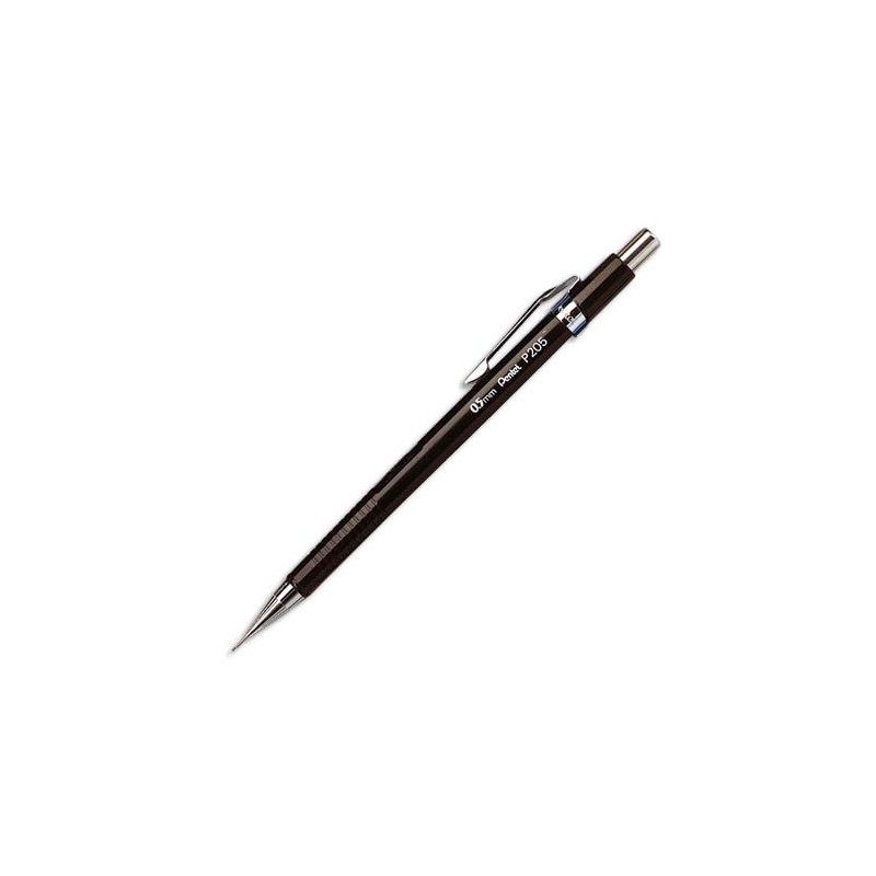 PENTEL Porte-mine technique 0,5 mm rechargeable corps plastique canon fixe 4 mm P200