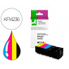 Cartouche q-connect jet d'encre compatible epson 202xl couleur noir/cyan/magenta/jaune pack
