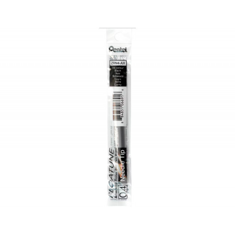Recharge pentel roller floatune retractable encre noire