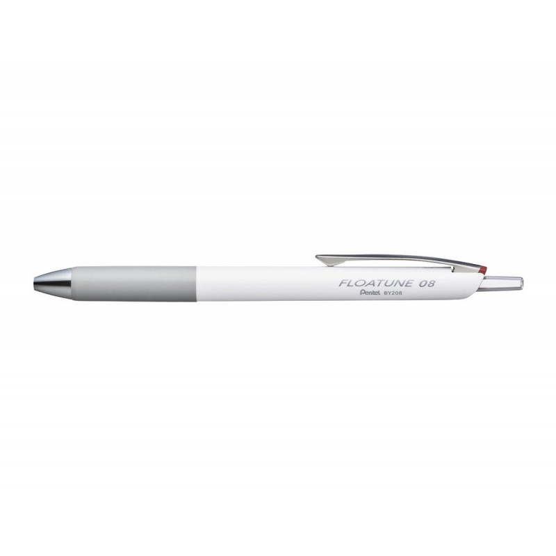 Roller pentel floatune retractable double bille pointe moyenne 0,8mm encre rouge corps blanc