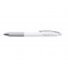 Roller pentel floatune retractable double bille pointe moyenne 0,8mm encre bleue corps blanc
