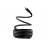 Cable t'nb usb-c/usb-c 1,5m gaine aimantee coloris noir