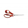 Ciseaux fiskars classic universels lames acier inoxydable 21cm gaucher anneaux coloris rouge