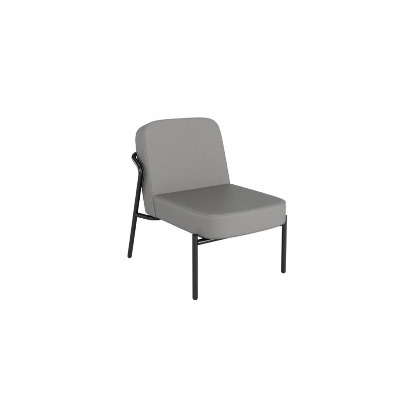 Fauteuil paperflow medso modele rond taille s simili-cuir coloris gris