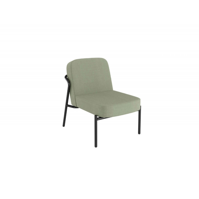 Fauteuil paperflow medso modele rond taille s tissu coloris vert