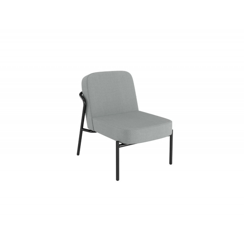 Fauteuil paperflow medso modele rond taille s tissu coloris gris