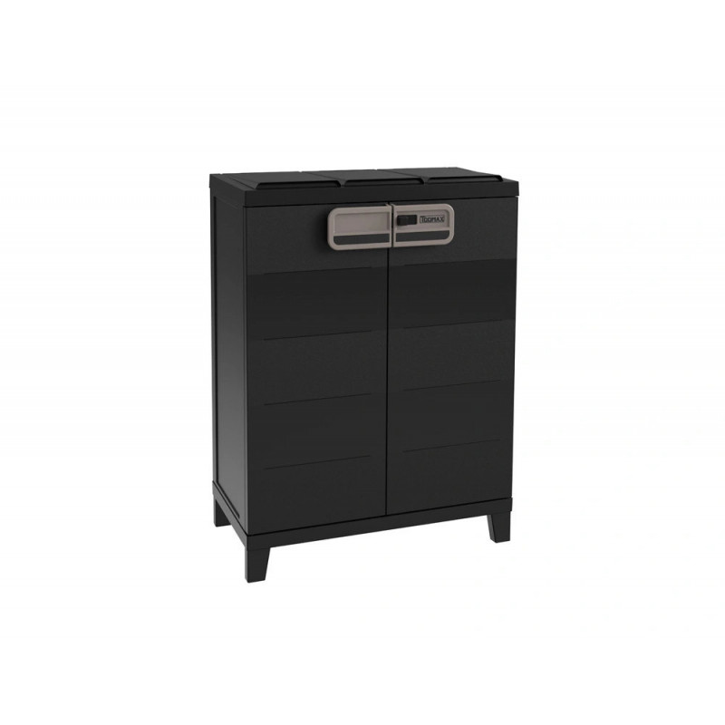 Armoire paperflow smart tri selectif eco-friendly capacite 40l coloris noir