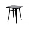 Table paperflow urban indoor/outdoor acier galvanise laque mat 730x600x600mm coloris noir