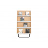 Presentoir sol paperflow modele b gamme bois structure bois 3 tablettes finition coloris noir