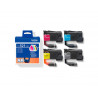 Cartouche brother jet d'encre lc521val pack 4 encres noir/cyan/magenta/jaune