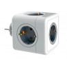 Multiprise q-connect power cube 5 en 1 connexion directe prise murale 5 prises courant 75x75x112 mm