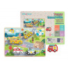 Puzzle enfant imaginovo vehicules 3d bois +12 mois 8 pieces 29,5x22x1,7 cm