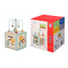 Jeu enfant imaginovo cubes d'activites bois +18mois 15,5x15,5x28 cm