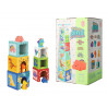 Jeu enfant imaginovo cubes empilables et nid dinosaures +12 mois 12 pieces 13x13x13 cm