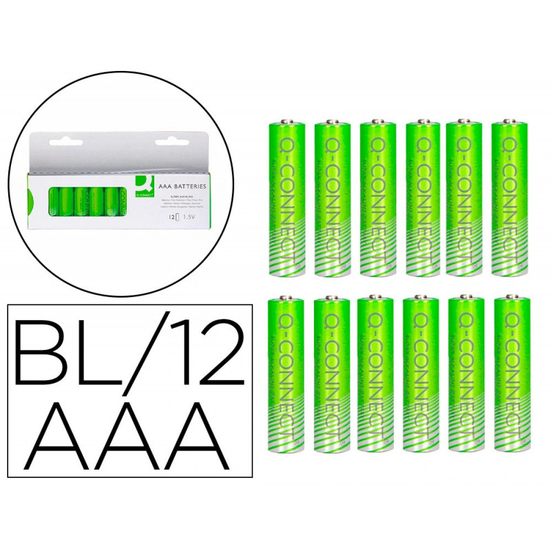 Pile q-connect alcaline aaa blister 12 unites