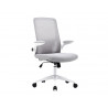 Chaise operateur q-connect alba maille base metallique haut max 1110 larg 610 prof 580mm roues premium gris clair