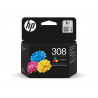 Cartouche hp jet d'encre 308 7fp20ue tri coloris jaune/cyan/magenta 120 pages