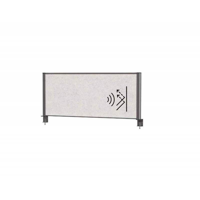 Separateur maul connecto 120x50cm cloison acoustique coloris anthracite
