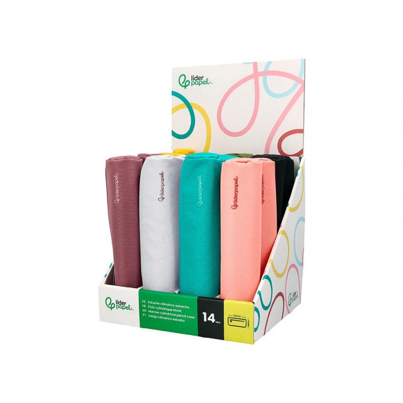 Presentoir liderpapel fourre-tout ronds minces 14 unites