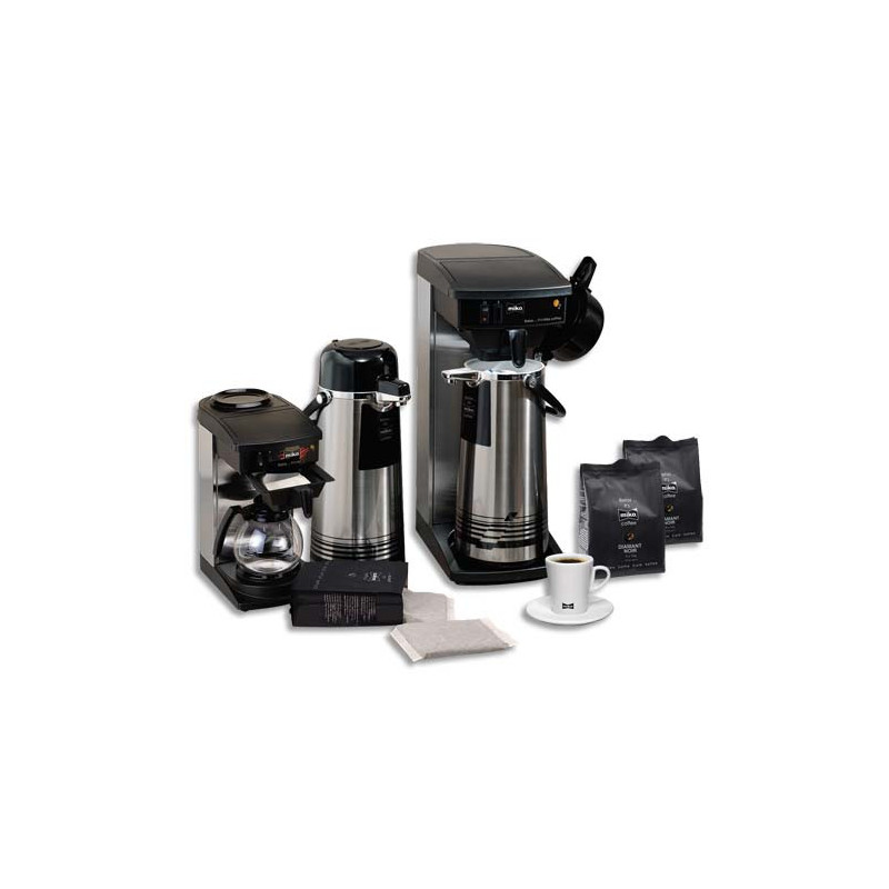 MIKO CAFE Carton de 36 Filtres Doses Café Diamant Noir 100% arabica pour Machine Miko 151, 9 x 4 filtres