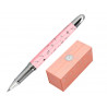 Roller belius collection1 aluminium encre noire coloris rose design relief argente boite design