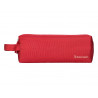 Fourre-tout liderpapel rectangulaire 2 compartiments anse de prehension 21x8cm coloris rouge