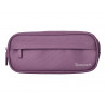 Fourre-tout liderpapel rectangulaire coins arrondis 1 compartiment avec poche avant 21x9cm coloris mauve