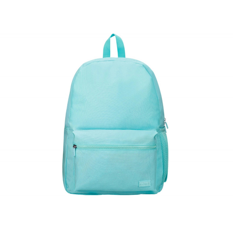 Sac a dos liderpapel 1 compartiment poche laterale 40x12,5x30cm coloris bleu celeste