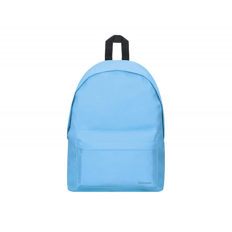 Sac a dos liderpapel 1 compartiment 40x12,5x30cm coloris bleu pastel