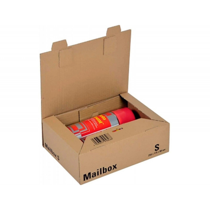 Boite expedition postale logistipack kraft format s coloris brun