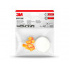 Bouchons d'oreille 3m anti-bruit 37 db kit 4 paires coloris orange